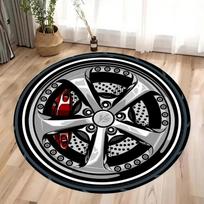 Automobilių ratlankiai Koridorius Virtuvės kilimėlis Kilimas Namų dekoravimas Krepšinio grindų dekoras Neslystantis Miegamojo dekoras Kilimai 60cm x 60cm gray