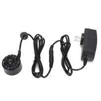 Plastic Aquarium Reptile Pet Mist Maker LED Colorful Lighting Sprayer Humidifier Atomizer black