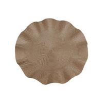 Handwoven Round Placemat Waterproof Heat-Resistant Table Mat for Dining Non-Slip Rustic Kitchen Decor for Home Restaurant