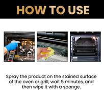 Kitchen Appliance Cleaner Foam Spray Heavy Duty Grease Oil Remover for Oven Grill Stove one size