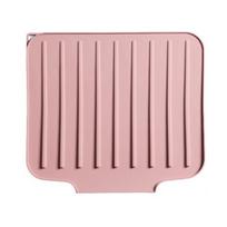 Multipurpose Elastomer Kitchen Mat Dish Drying Rack Heat Resistant Countertop Defender Pliable Dense Plan gray