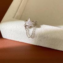 Zircon Cross Star Ear Clip | No Piercing | Trendy Cartilage Accessory for Women
