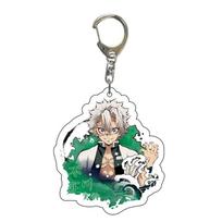 No Kimetsu Yaiba Tanjiro Nezuko Zenitsu Love Pillar Hashira Acrylic Keychain Anime Keychain Accessories For Kids Adults Children's Birthday Gift