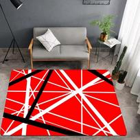 15 Sizes V-Van-Halen Band Door Mat Kids Room Bedroom Decoration Balcony Anti-Slip Doormat Living Room Doormat Area Rug 40cm x 60cm red