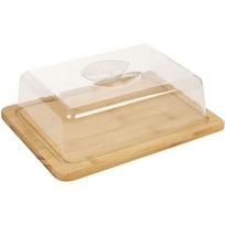 VITA PERFETTA Bamboo Cheese Board and Dome - Bamboo Cheese Box, Perfect for Lunch, Meals, Picnics, Kitchen