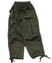 CPGN STUDIO Wide Big Cargo Dart Pants Khaki Khaki/L black