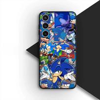 Dėklas Samsung Galaxy A35 A36 A55 A26 A05 A06 A14 A50 A51 A53 A54 A12 A13 A23 Telefonui Dėklas Ežiukas S-Shadows-S-Sonics-Plakatas Galaxy A05s