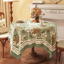 Round Tablecloth: Waterproof, Grease-Resistant, Heat-Resistant, and Wash-Free Round Dining Tablecloth; Light Luxury Living Room Coffee Tablecloth 80*120cm