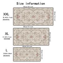 Persian Patterns Mouse Pad Large Computer Office Game Table Mat Rubber Antislip Stitched Keyboard Mats 90x40 Xxl Desk Pads 800x300X2mm beige