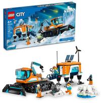 LEGO City Arctic Explorer Truck and Mobile Laboratory Set 60378 Building Toy for Ages 6+ Tracking Vehicle Ski Laboratory Meteorite Snow Scene 4 Mini blue
