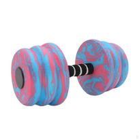EVA Foam Water Dumbbell Buoyant with Ribbed Grip Lightweight Aquatic Exercise Blue Red