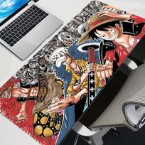 Mouse Pad Anime One Piece Monkeydluffy Large Gamer Keyboard Mousepad Pc Computer Accessories Desk Mat Gaming Pad Mouse Mats 800x300x3mm gray