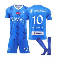 2324 Saudo Arabija Rijadas Mėnulis Nr. 10 Neymar marškinėlių suaugusiems Vaikams Vyrams Svečiui Futbolo Uniformos Rinkinys 26