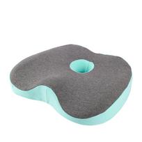 New Ergonomic Design Memory Foam Breathable Seat Cushion for Car Office Chair Travel Truck Seat Pain Relief Sacrum Seat Cushion 42X37X8cm žalia