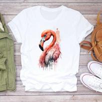(Asian Size) Women Print Lady Tee Top Dragonfly Lovely Trend 90s Clothing Casual Short Sleeve Fashion Tshirt Female Graphic T-shirts S gray