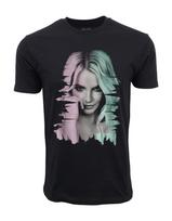 Men's and Women's T-shirts Britney Spears Portrait Graphic L gray