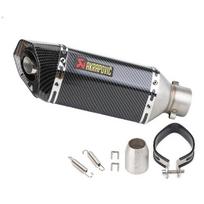 Modifikuotas duslintuvo vamzdis motociklui/motoroleriui - Spring Breeze NINJA, Mažas šešiakampis/apvalus galas black
