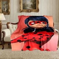 1pc Snug Ladybug Blanket, Lightweight & Durable Print Blanket, Perfect for Home, Couch, Bed, Picnic, Travel, Office 75x90cm