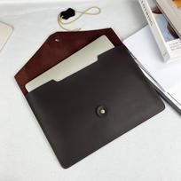 Genuine Leather Laptop Sleeve Case MacBook Pro 13 14 Inch Air M1 M2 M3 Retina Notebook Protection Bag With Cable Wrap 13.3 Air