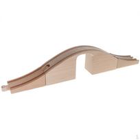 Wooden Train Hole Bridge beige