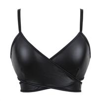 Women S Sexy Cross Strap Bustier Camisole Shapewear Top S juoda