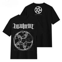Imminence Band Švediškas Postnuclear Rock Gatvės Laisvalaikio Tamsus Logotipas Trumpomis Rankovėmis Medvilniniai Marškinėliai Europa Ir Amerika M gray