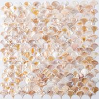Versatile Shell Mosaic Tile Dyed Eco-friendly Fish Scale Tile DIY Waterproof Shell Wall Decor Living Room Decor
