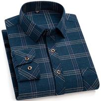 M-6XL Vyriški grynos medvilnės flaneliniai marškiniai ilgomis rankovėmis, su viena kišenė, laisvalaikio, languoti, stori, minkšti, jaukūs, šukuoti marškiniai, palaidinė, vyriški drabužiai 4XL black