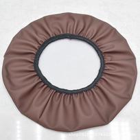 Neperšlampamas apvalus taburetės ir kėdės užvalkalas grožio salonui, darbininkui arba baro kėdėms Diameter 30 cm with 10 cm edge ruda
