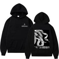 Rock Band Deftones Private Music Snake Graphic Hoodie Men Women Clothing Alternative Heavy Metal Hoodies Male Vintage Pullover L black