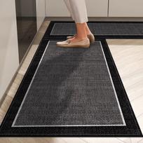 Virtuvė Grindų Kilimėliai Miegamasis Svetainė Ilga lova prie lovos Kilimėlis Prieškambaris Minkštas plaunamas kilimas Neslystantis Vonios įėjimo durų kilimėlis 40*120cm gray