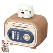Fingerprint -Protected Automatic Roll-Up Savings Bank Electronic ATM Penny Bank  Children/Kids Coffee-Style A