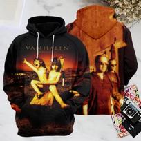 Men Hoodie New Heavy Metal Rock Band Van Halen 3d Print Hoodies Men Women Fashion Plus Size Hoodie Sweatshirt Coat Mens Clothing 5XL brown