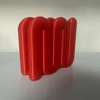 PLA Wavy Laptop Stand 3D Printed Desk Organizer Table File Rack  Educational Supplies 6 red