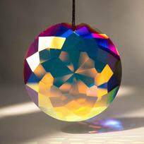 Rainbow  Wind Chime Window Hanging Bell Glass Pendant Sun Catcher Christmas Decoration Home Decoration Garden Decoration as the picture