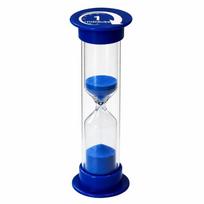 Multiple Durations Hourglass Timer 1/2/3/5/10 Minutes Sand Clock Plastic Hourglass  Home Use 1minutes blue