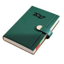 A5 2027 Schedule Book Calendar Notebook Diary Writing Pads Agenda Planner Notebook Multi Functional Convenient žalia