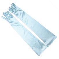Korean Apparel Accessories Full Finger  Gloves Arm Warmer Women Long Gloves Party Formal Gloves šviesiai mėlyna spalva