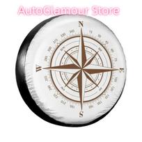 Compass Spare Tire Cover Waterproof Dust-Proof Direction Wheel Covers for Jeep Hummer 14  15  16  17  Inch 15inch