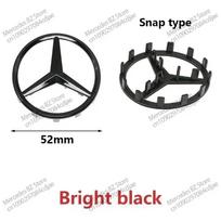 52/57 mm ABS automobilio vairo emblema su kaiščiais, dangtelis Mercedes Benz AMG A63 W166 W212 W213 W246 W176 W177 W205 C180 C63 W167