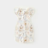 Newborn Baby Swaddle Sleep Sack Thin Cotton Infant Anti-Startle Wear L 6-15 months white