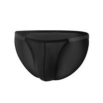 Men's Transparent Low-Rise Breathable Ice Silk U-Pouch Thong in Pink and Purple XXL black