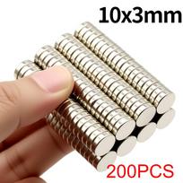 10x3mm Super stiprus neodimio magnetas N35 NdfeB Nuolatinis magnetinis imanes Apvalūs galingi magnetai Šaldytuvo magnetas