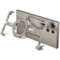 Oatsbasf Besirėminis Metalinis Telefono Dangtelis Samsung Galaxy S24 S23 Ultra Aliuminio Magnetinis Buferis su Magsafe Žiediniu Laikikliu For Galaxy S24 gray