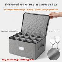 Virtuvės organizatorius su sulankstomu medvilnės audiniu indams laikyti ir apsaugai nuo dulkių Wine Glass