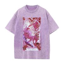 Funny Valentine's Day D4C JoJo's Bizarre Adventure Costume Men's and Women's Casual T-Shirt Vintage Washed Cotton Tee 3XL white