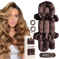 Heatless Cotton Hair Curlers: Sleep-Friendly Lazy Styling for Big Waves 27x3.5x9.5 Boxed