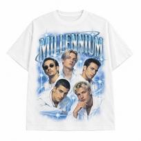 B-Backstreet BSB Berniukai Tūkstantmečio Senosios Mokyklos 90-ųjų Marškinėliai | BSB Koncertas 2025, Berniukų Grupės T-shirt, Muzikos Y2k Vintažiniai, Laisvalaikio Apvaliu Kaklu, Įprasto Kirpimo, Su Spauda S gray
