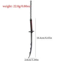 Bleach Ichigo Zangetsu Blade Pendant - Anime Keychain Accessory Individual OPP Bag black