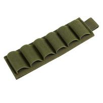6 Rounds 12 Gauge Shotgun Shell Holder Elastic Ammo Organizer Pouch Tactical Vest Accessory for Hunting Shooting EDC Storage